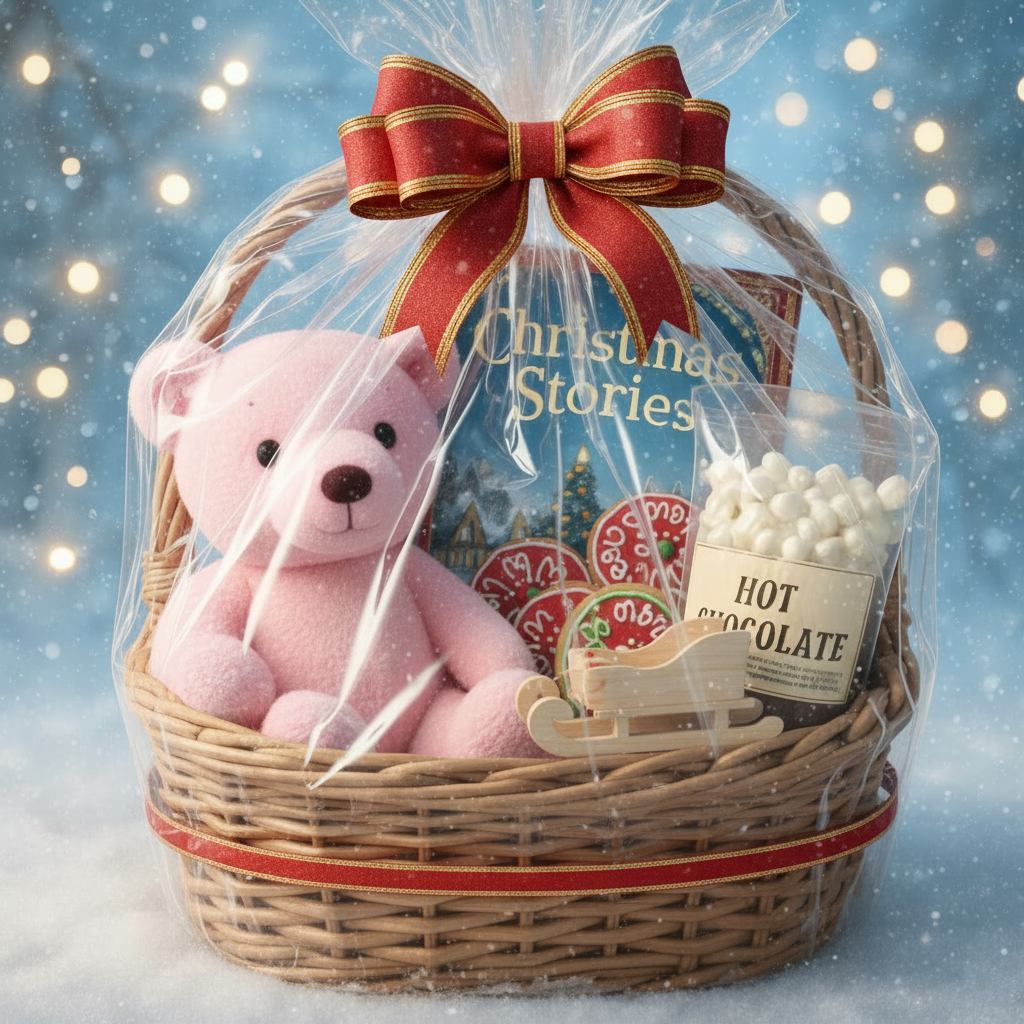 Cadeaupakket "Roze Kerstbeer"